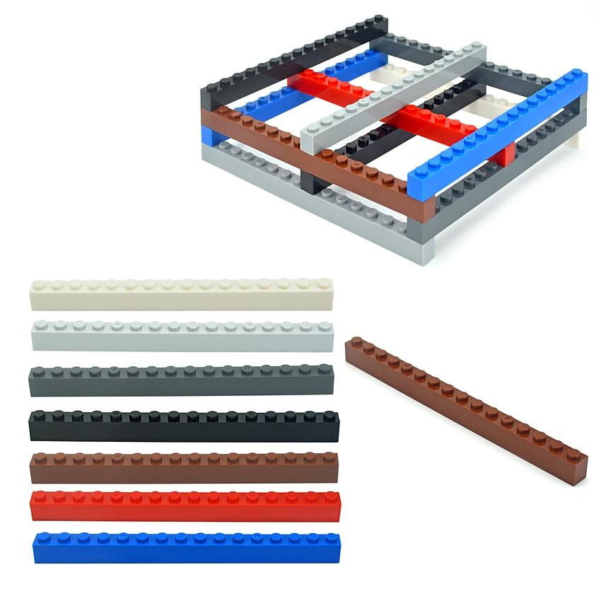 10 Stück Bausteine 1x16 Noppen 2465 Dicke Figurensteine Pädagogisch Kreativ Größe Kunststoff DIY Zubehör Kompatibel Alle Marken
