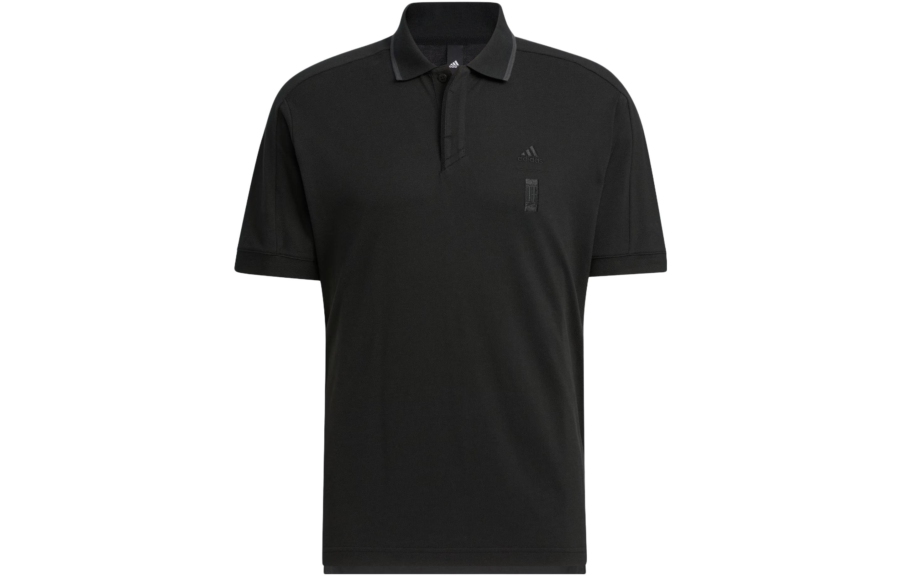 Adidas Wuji Series Polo Shirts Men s Black Polo Collar Moderate Straight Fit IP4914 XL