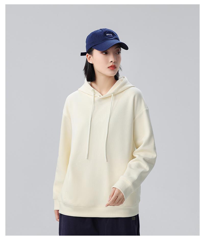 Women's Silver Fox Fur Hooded Pullover Sweatshirt - Thick, Velvet-Lined, Loose Fit, Drop Shoulder, Warm Autumn/Winter Hoodie (600g)