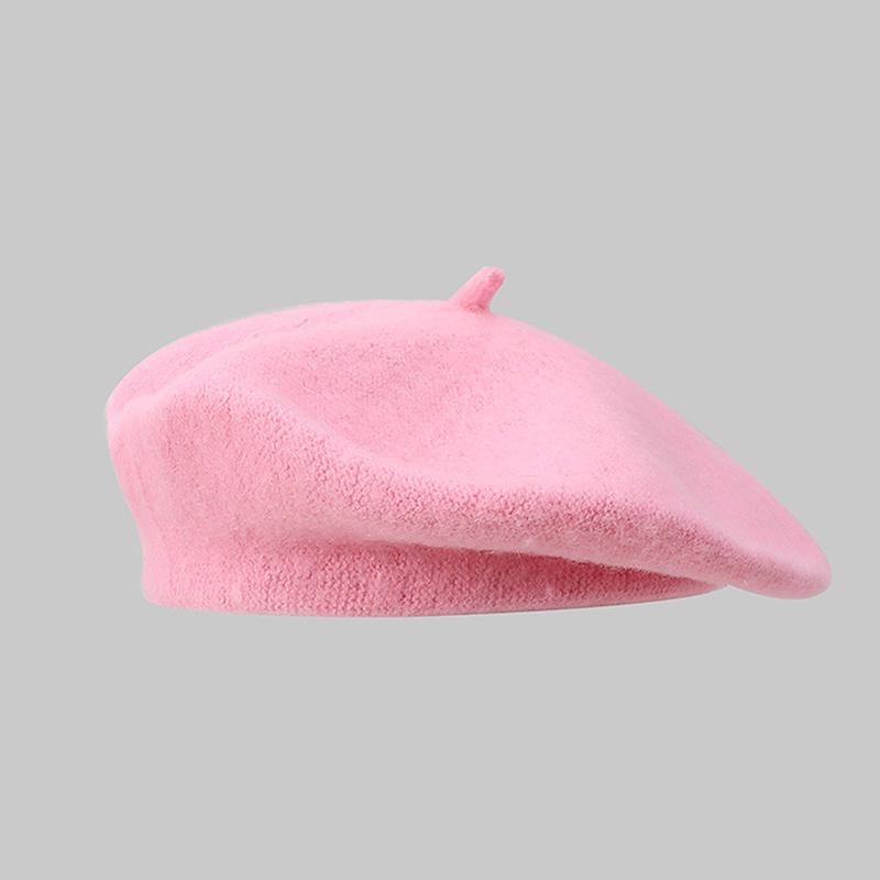 Vintage Damen Mädchen Baskenmütze Künstler Winter Warm Einfache Mütze Kappe Kopfbedeckung Hüte Für Frauen Einfarbige Klassische Mütze Maler Baskenmützen