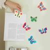Yousheng 6Pcs 3D Colorful Butterfly Refrigerator Magnet DIY Home Office Kitchen Locker Fridge Realistic Mini Butterfly Magnetic Decoration Ornament