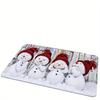 1pcs,40*60cm/15.7*23.6inch,Christmas Decoration,Christmas Gift,Cozy,Christmas Snowman Doormat,Non-slip,Absorbent and Stain Resistant