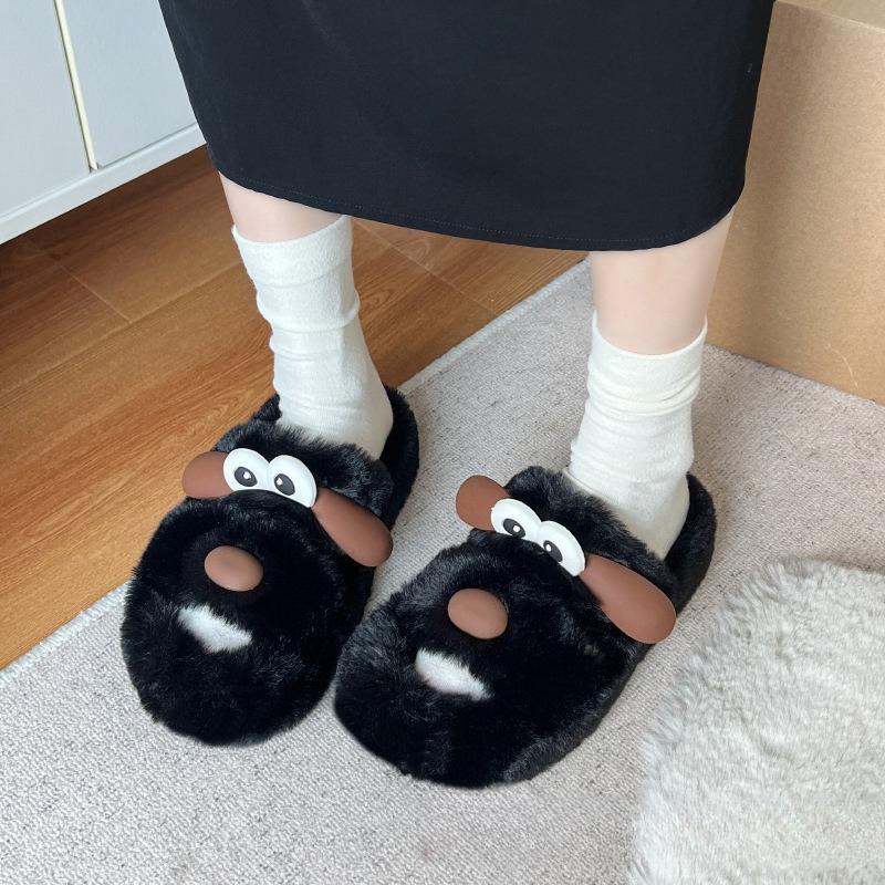 Mode Cartoon Niedliche Damen Hausschuhe Herbst Winter Neue Mode Höhe Erhöhen Plateau Hausschuhe Bequeme Plüsch Warme Baumwollschuhe