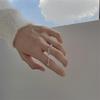 Korean Style Dongdaemun S925 Sterling Silver Adjustable Chain Ring for Women