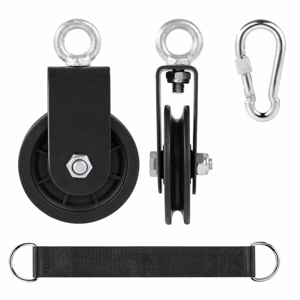 1/3Pcs Quiet Gym Pulley Fitness Equipment Cable Pulley Fitness Pulley Strength Training
