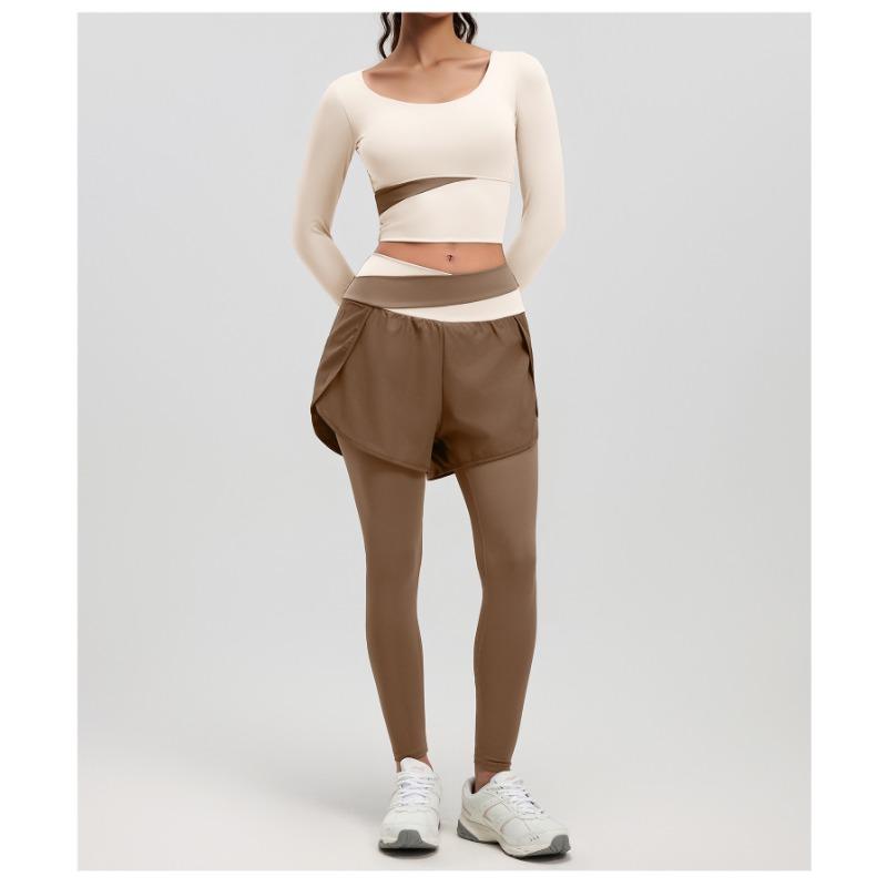 Women S Long Sleeve Tight Waist Exposed Yoga Top Slim Fit Sports Fitness Top