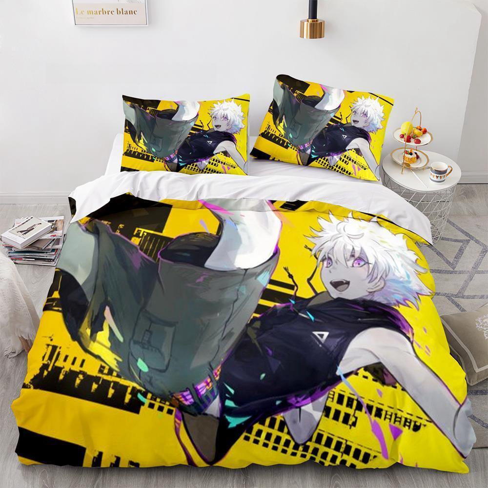 Fashion Anime HUNTER×HUNTER Bedding Set Single Twin Full Queen King Size Bed Set Adult Kid Bedroom Duvetcover Sets Home Textiles