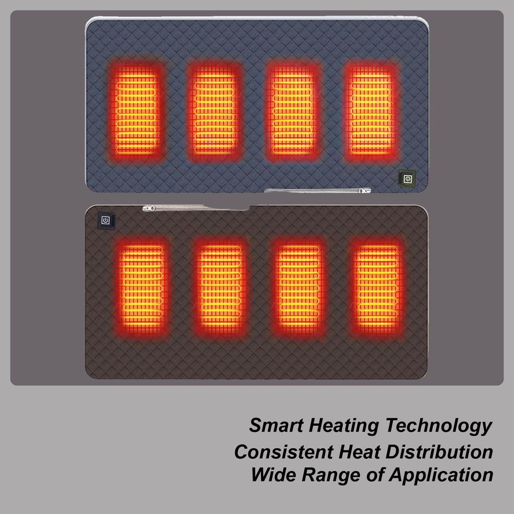 Heated Seat Pad Cordless Electric 3 Settings Warmer Outdoor Seat Warmer Bleacher Heater For Home Office Outdoor Camping Hiking
