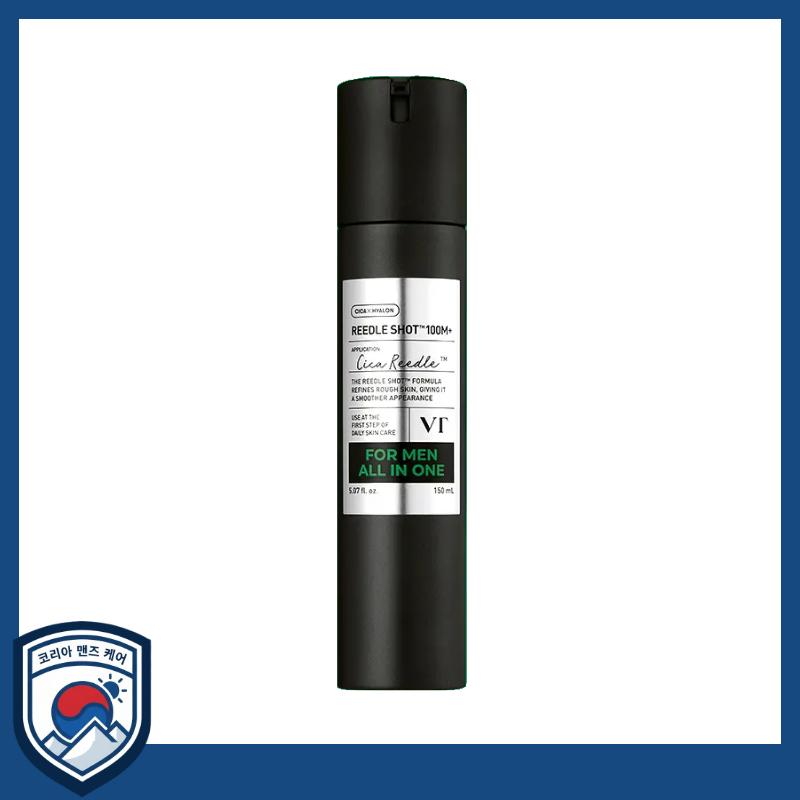 [VT] Reedle Shot For Men All-In-One 100 Mplus 150ml - Professional Micro-Needle Skin Recharge & Texture Refinement Therapy