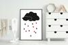 Picture Poster In a Frame A4 Cm Cloud PD120
