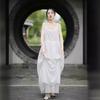 Homemade dark and cool wind suspender skirt cotton drawstring adjustable design dress color thin suspender skirt