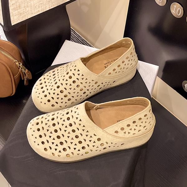 Fashion Shoes All-Match Round Toe 2025 Fashion Women's Tennis Female Casual Sneaker Soft Summer Modis Breathable Leisure Slipper Slides