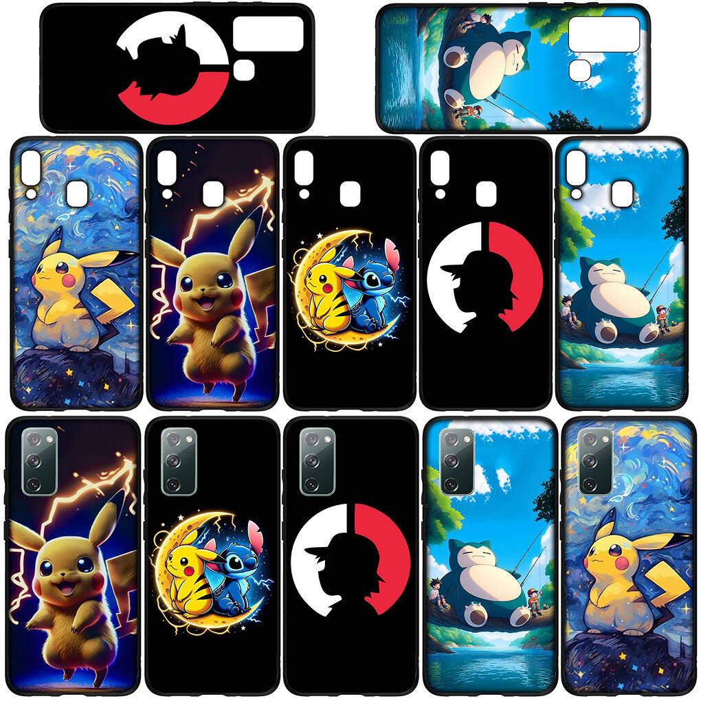 Cover for iPhone 17 16 15 Xiaomi Poco Redmi Note 14 13 12 11 Pro Max X 9 16e Samsung Galaxy S25 S24 S23 OPPO Huawei Cool Pokemon Go Pikachu Phone Case