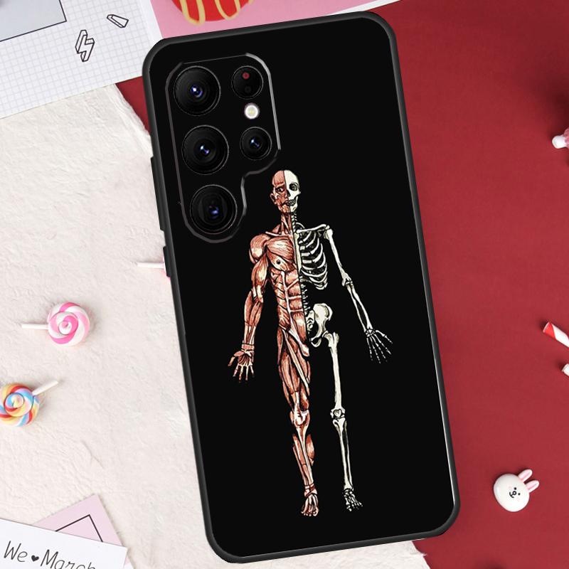 Skeleton Art Case For Samsung Galaxy S26 Ultra S23 S22 S21 S20 S24 S25 Ultra S10 Plus S25 FE Cover Shell