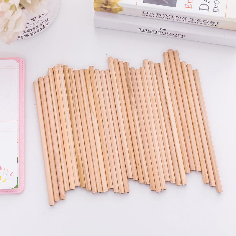 100Pc Freundliche Natürliche Holz Bleistift Sechseckigen Ungiftig Standard