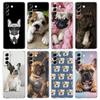 Phone Case For Samsung Galaxy S25 Edge S24 S23 FE S22 Ultra S20 S21 5G S10 Plus S10E Soft Clear Cover French Bulldog Dog Pet