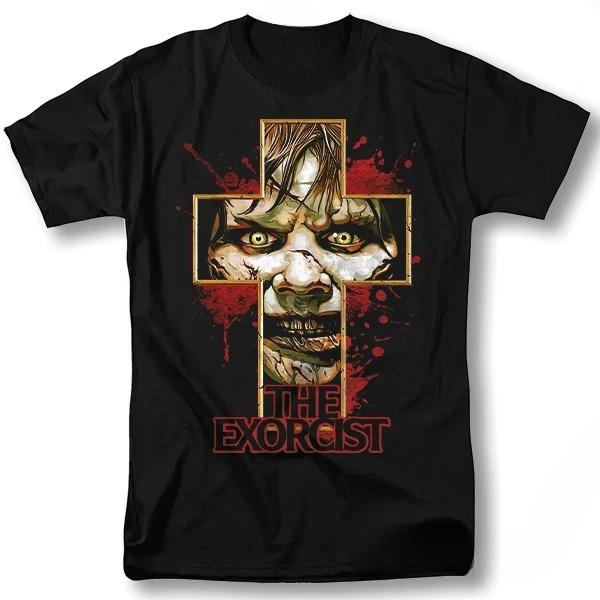 The Exorcist Shirt Holloween Horror Classic Movie Vntg Graphic Design TShirt S