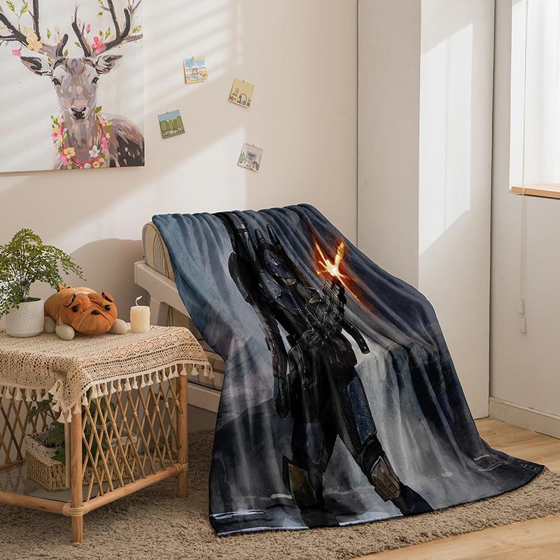 Column Double-Sided Flannel 3D Digital Printed Blanket Blanket