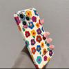 Retro Summer Garden Flowers Oil Painting Wave Back Cover For iPhone 14 13 11 12 16 Pro Max XS X XR 8 7 15 14 Plus Case