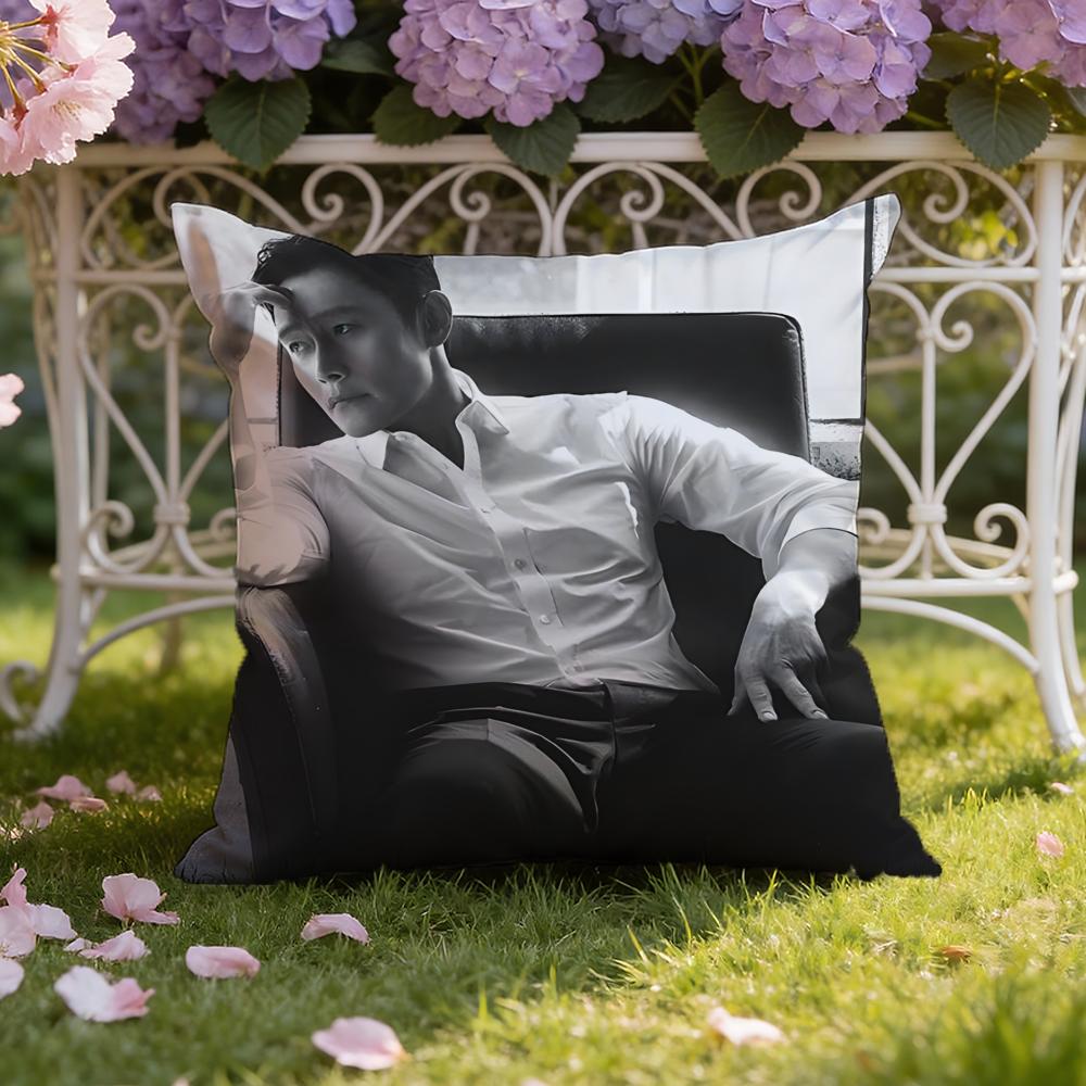 Musife L-Lee B-Byung Hun Cushion Cover Home & Car Dual-Scene Pillow Cover: Reversible for Premium Comfort