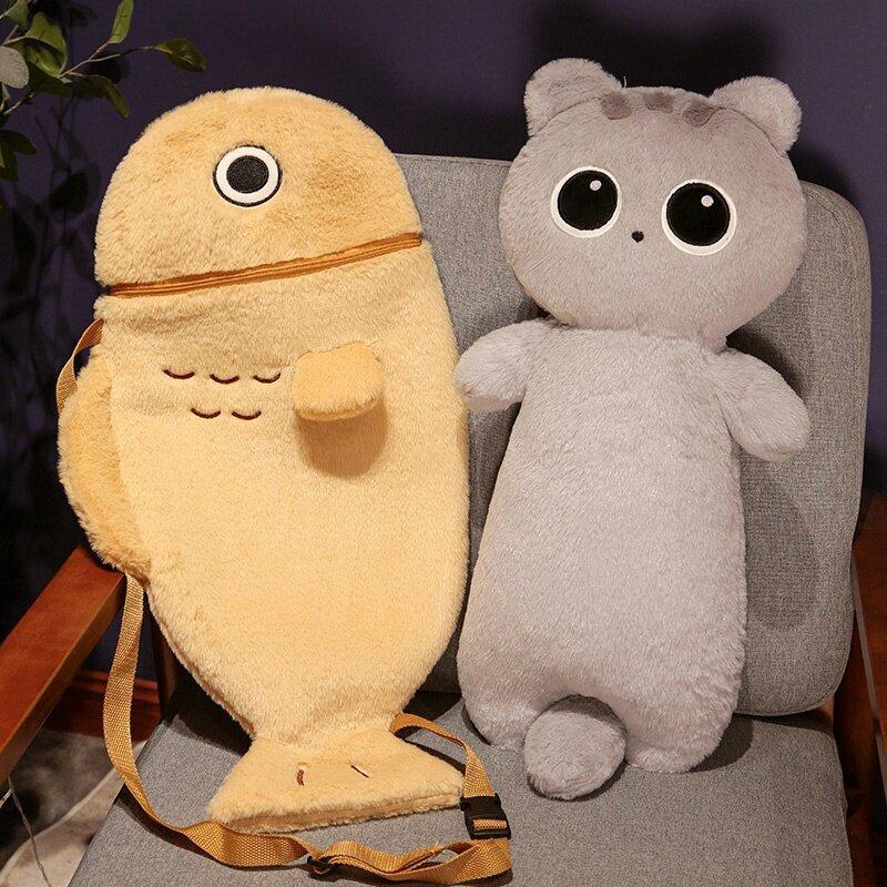 Hot-selling Cat Long Throw Pillow Plush Toy Queen Bed Leg Pillow Doll Girl Gift Gift