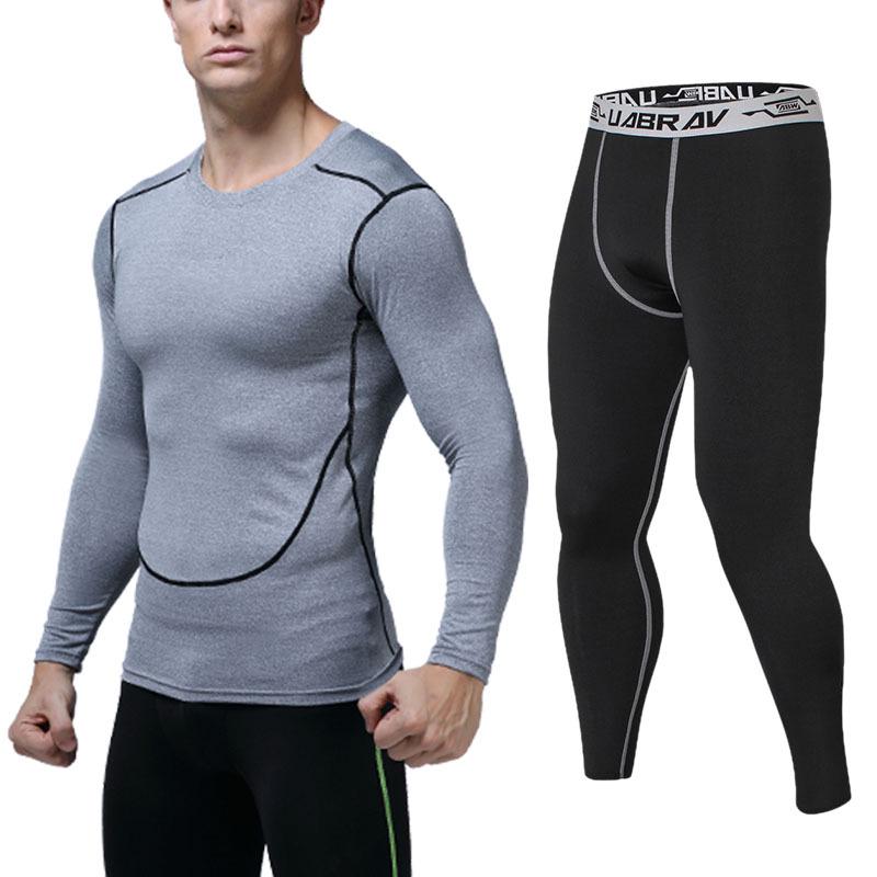 "Men's Quick-Dry Compression Sports Suit for Autumn/Winter - Basketball, Running & Fitness"