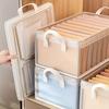 5pcs Space-Saving Foldable Clothes Organizer Set - Washable Storage Boxes for Pants & T-Shirts with Layered Design