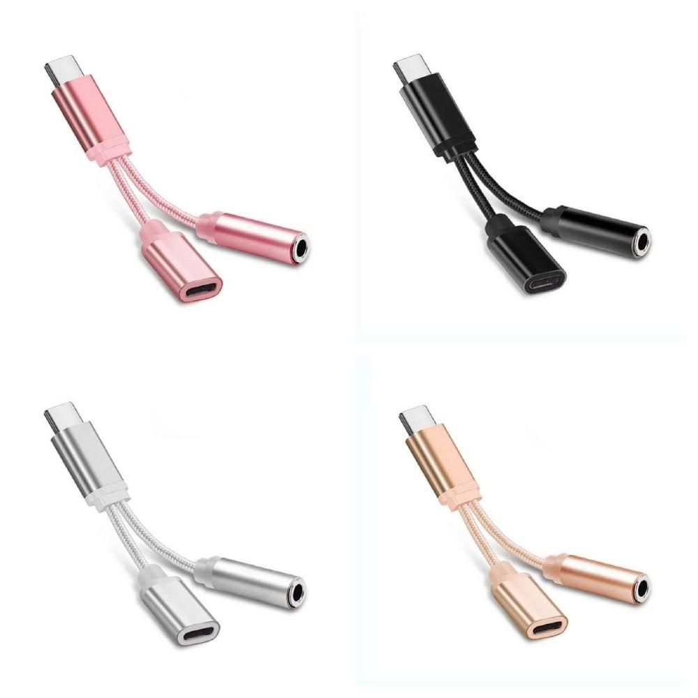 Male to Female Type C Audio Adapter USB C to 3.5mm 3.5mm Jack Connector