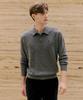 USPOLOASSN Merino Wool Collar Knit_Charcoal Grey