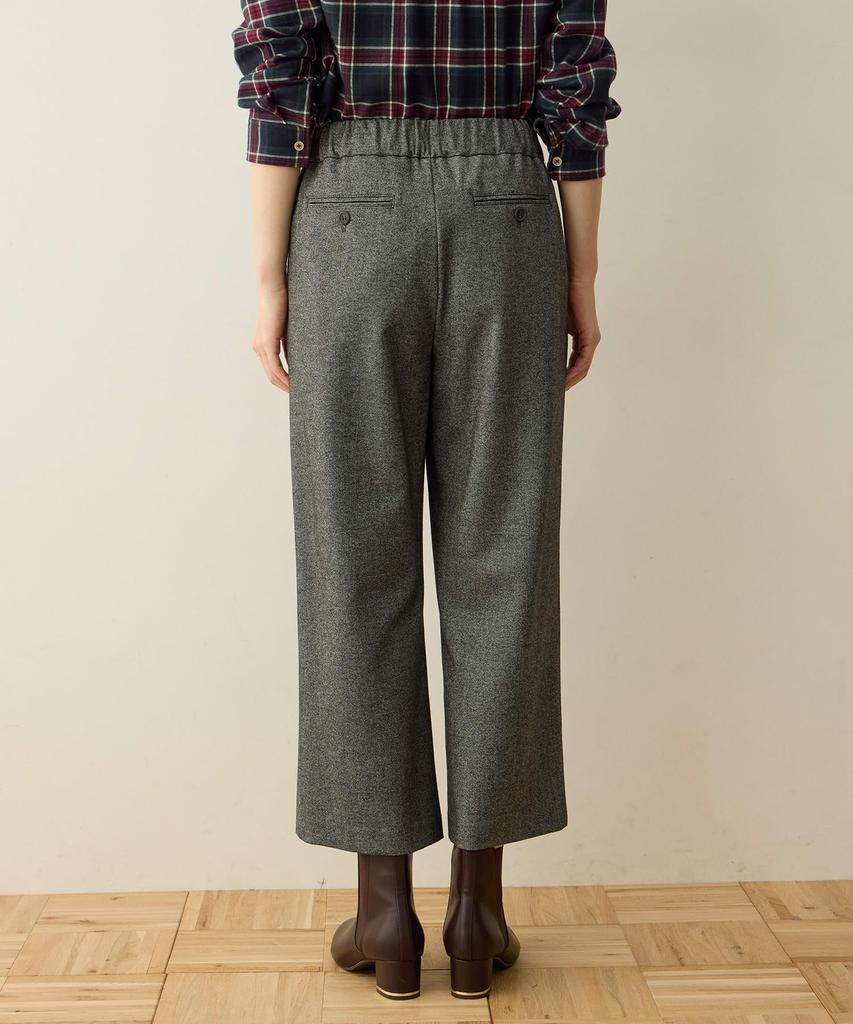 70 Cm Fleece-lined Wide-leg Pants, Charcoal,