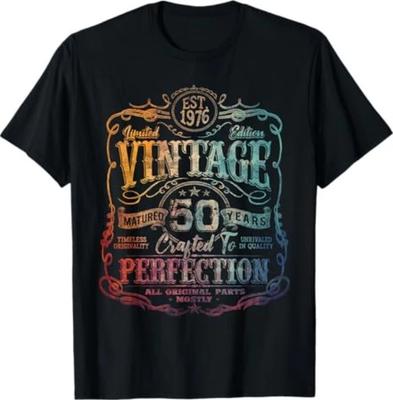 Vintage 1976 Limitierte Auflage Shirt 50 Jahre Alt 50. Geburtstag T-Shirt