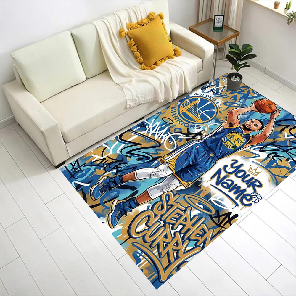 Golden State Curry Game Day Customized Name Floor Rug Office Rug Design for Hallway Study room Decorate room Dining Room Antislip Carpet