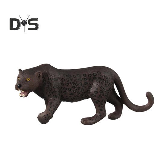1/5Pcs PVC Leopard Model Realistic Roaring Walking Leopard Figurine Statue Sculpture Desktop Decoration Ornament Kids Educational Wild Animal Toy