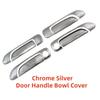 ABS Chrome Car Modification Accessory Door Handle Bowl Cover Trim Paste Style For Honda City Fit 2003 2004 2005 2006 2007 2008