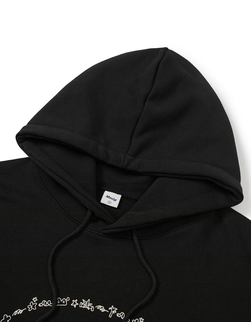 [Mmlg] Mmlg Earth Sketch Hoodie (Every Black)