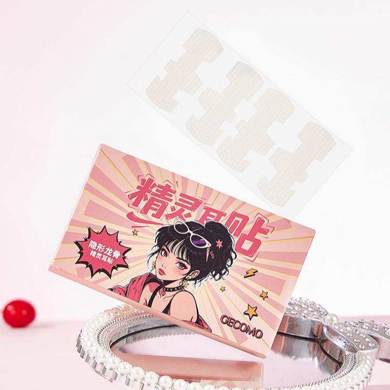 Invisible Dragon Bone Ear Lift Stickers 20Pcs Waterproof Discreet Ear Correction Patches for Heavy Earrings Date Party