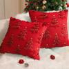 Soft Throw Pillow Cover Xmas Tree Decorative Cushion Cover Plush Cushion Cover  Home Decor