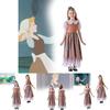 Enchanting Girls Costume Dress Featuring Cinderella And Snow White Cosplay Style For Halloween And Festivals