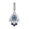 Silver 925 Blue Red Evil Eye Charm Beads Fit Original BraceletsBag Keychain Charms Beads Pendant Diy Women Jewelry Gift