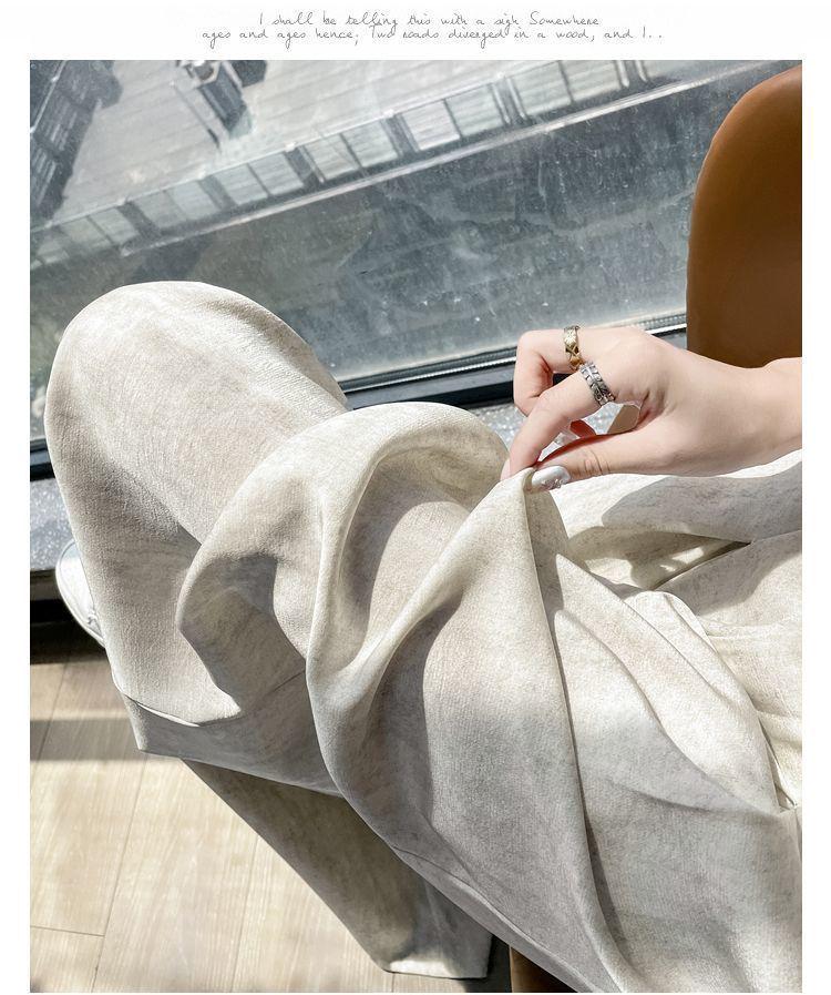 Women's Summer High-Waisted Tie-Dye Wide-Leg Floor-Length Trousers - Casual, Elegant, Thin Fabric