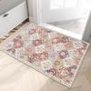 Lahome Moroccan Machine Washable Rugs for Living Room, Rug for Bedroom Non-Slip Vintage Trellis Ultra-Thin Throw Carpet for