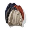 Høst/Vinter Sømløs 300g Teknisk Blanding Fløyel Fleece Crewneck Genser for Par