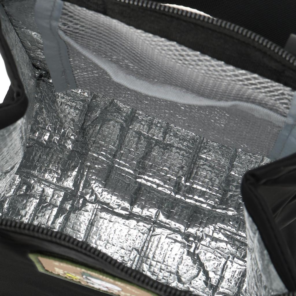 Lunch Lunch Izolowany termiczny worek z lodem Lunch Przyjazny dla środowiska do dojazdów do pracy lub uroczy 0185 Czarny [Snoopy] Torba, Tote, Torba, Kieszeń, Torba,