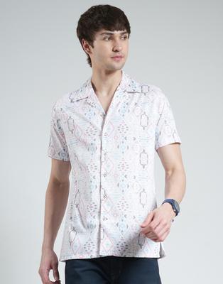 Men's Printed Collar Neck Shirt