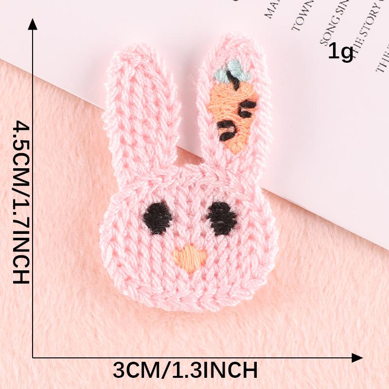 Hand Account Diy Patch Computer Embroidery Label Small Animal Clothing Hair Accessories Fabric Label Water Soluble Chapter Embroidery Cloth Sticker