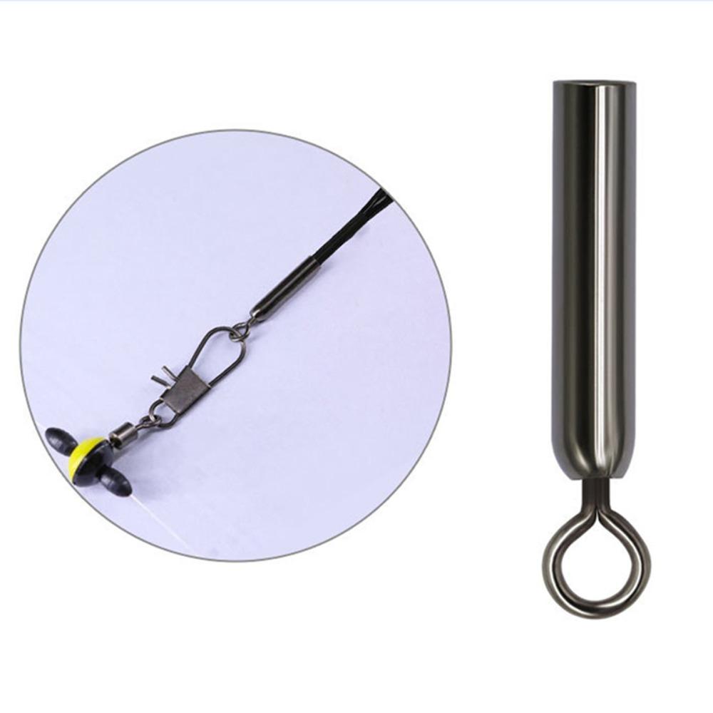 Connect Fishing Line Fixed Tube Straight Type Copper Float Rest Connect  for Outdoor Fishing