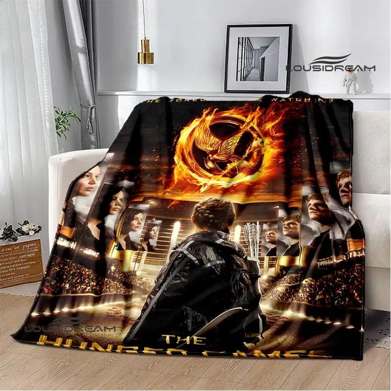 The Hunger Games Print Deka Flanelová deka Domácí cestovní deka deka tenká deka Teplá deka dárek k narozeninám