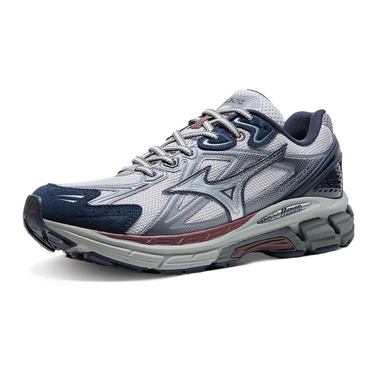 New Mizuno Halo Mi Anti Slip Wear Resistant Low Top Running Shoes Unisex Gray Blue D1GH240812
