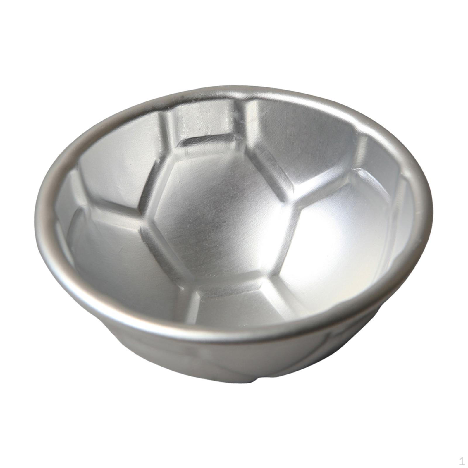 

Aluminum Alloy Football Cake Mold Accessory Practical Baking Tool Half Ball Shape 8cmx4.1cm