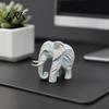 Modern Elephant Ornament 3D Printed Figurine, One-Piece Molding, Cute Simulated Figurine Model, Desktop for Home, Bookshelf Decoration Retro